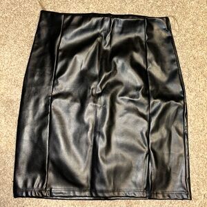 Faux Leather skirt